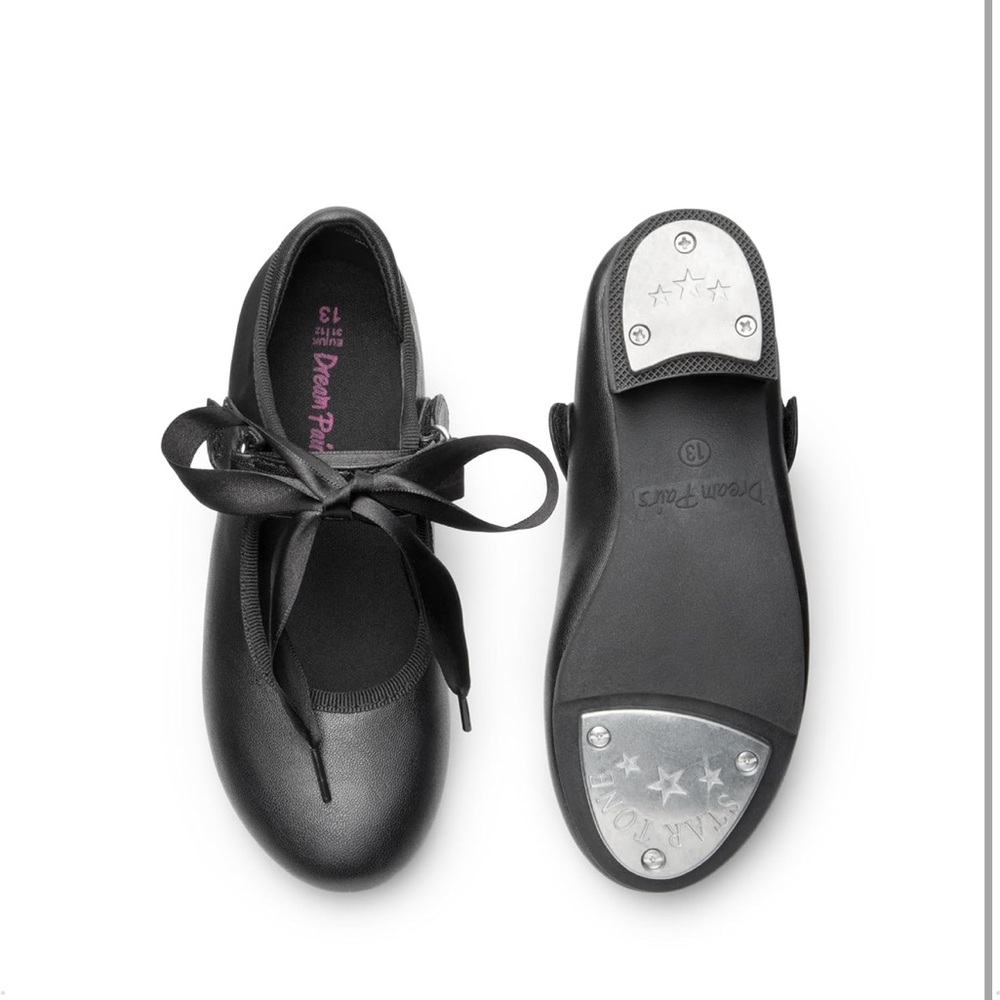 DREAM PAIRS Girls Tap Shoes Easy Strap Dance Shoes Girls Mary Jane Flats NWOT - Picture 3 of 4